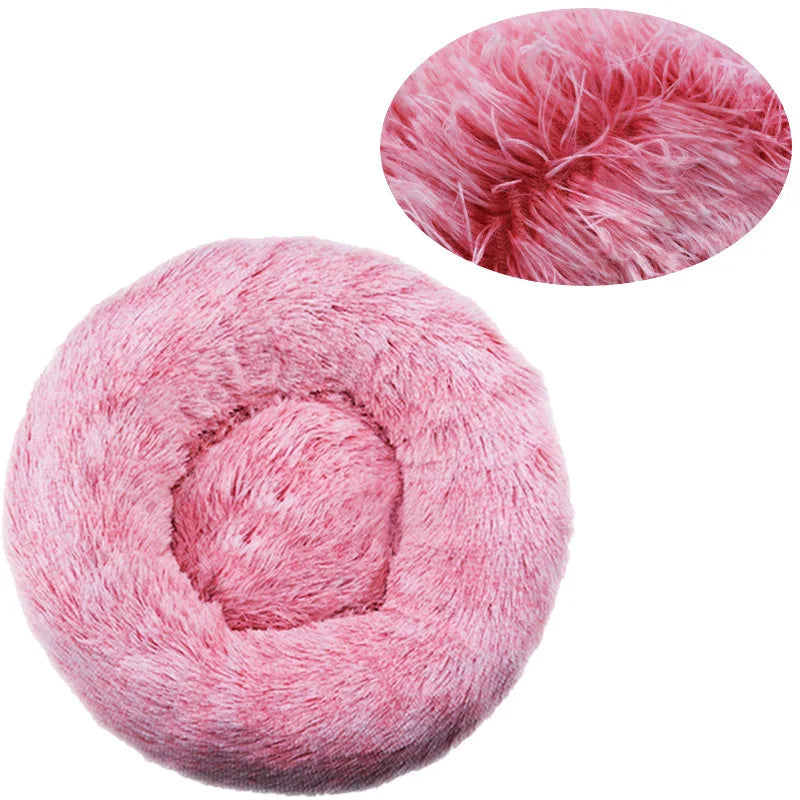 2025 New Washable Round Plush Pet Bed β Cozy Comfort for Dogs & Cats