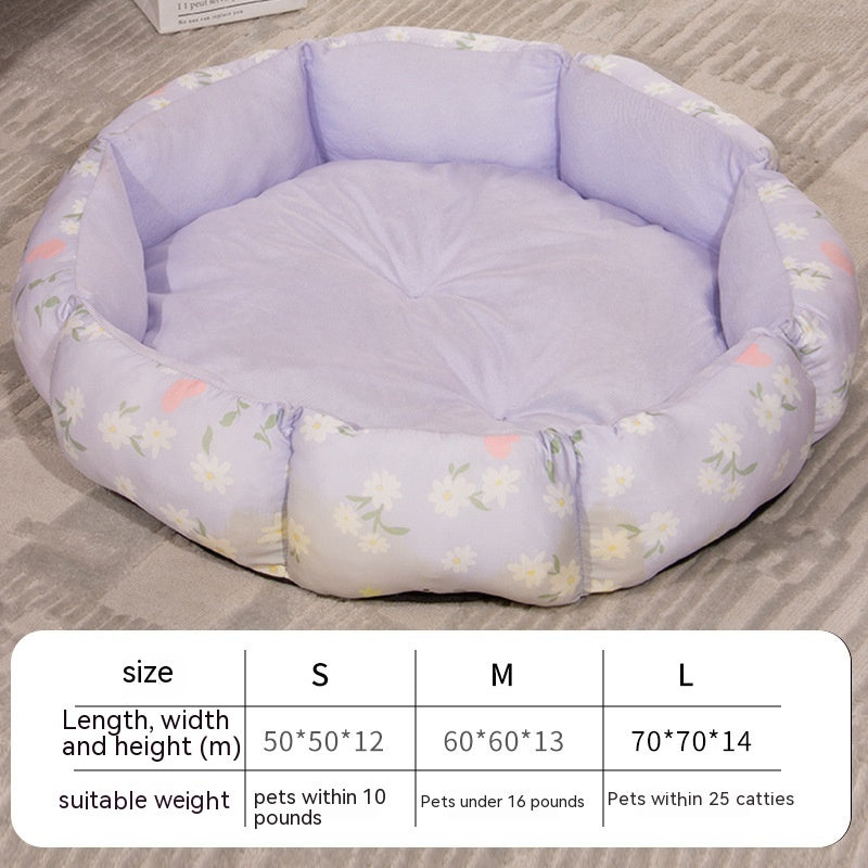 Universal Octagonal Pet Cage Bed with Fleece Lining β Cozy & Washable