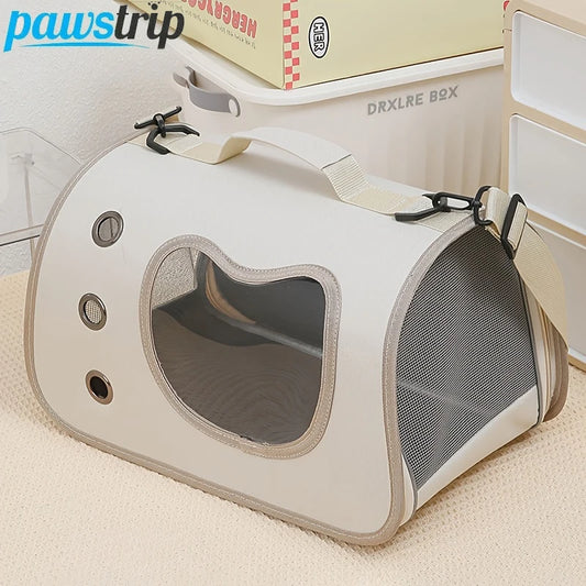 Outdoor Pet Carrier Bag – Portable & Comfortable Shoulder Bag for Small Pets
