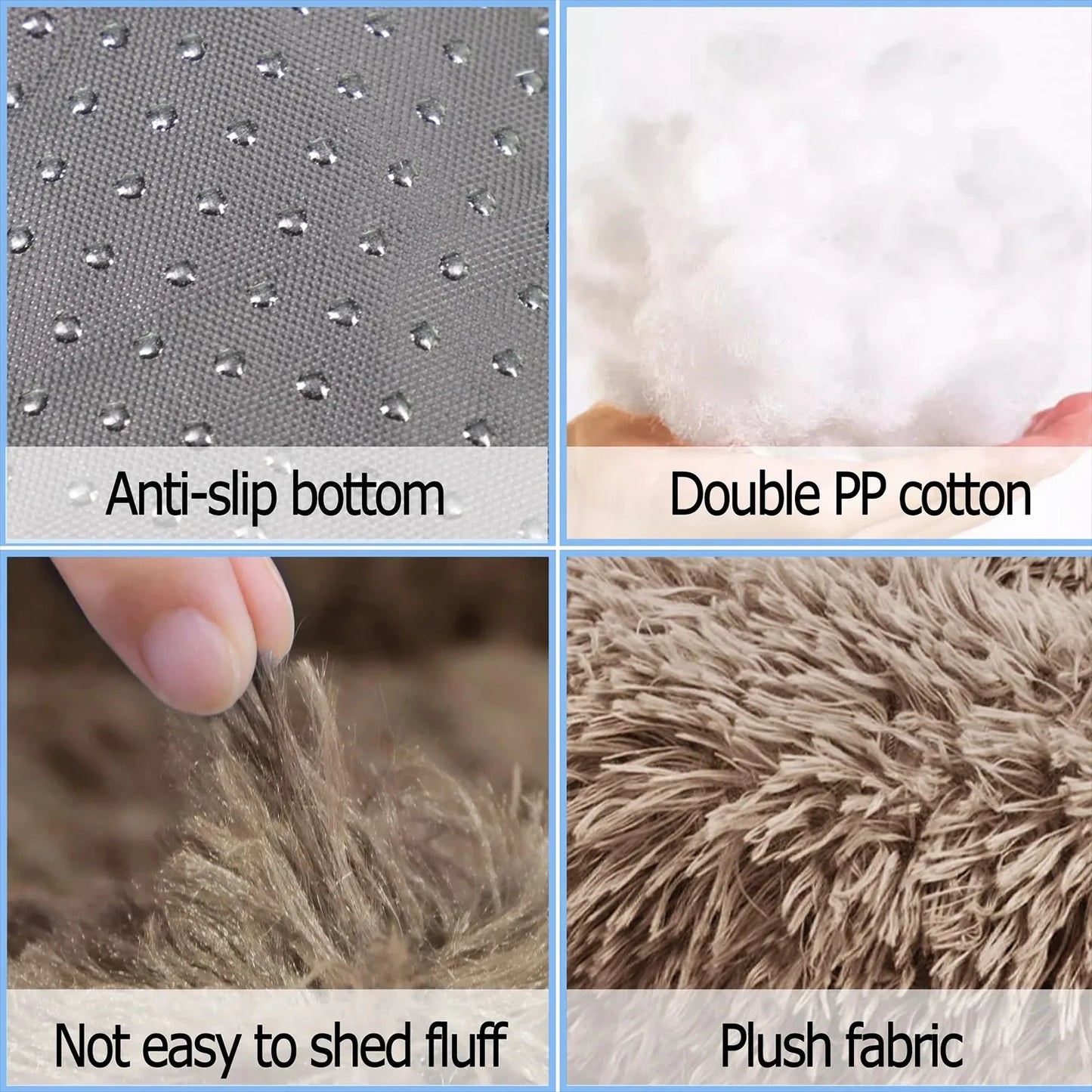 2025 New Washable Round Plush Pet Bed – Cozy Comfort for Dogs & Cats